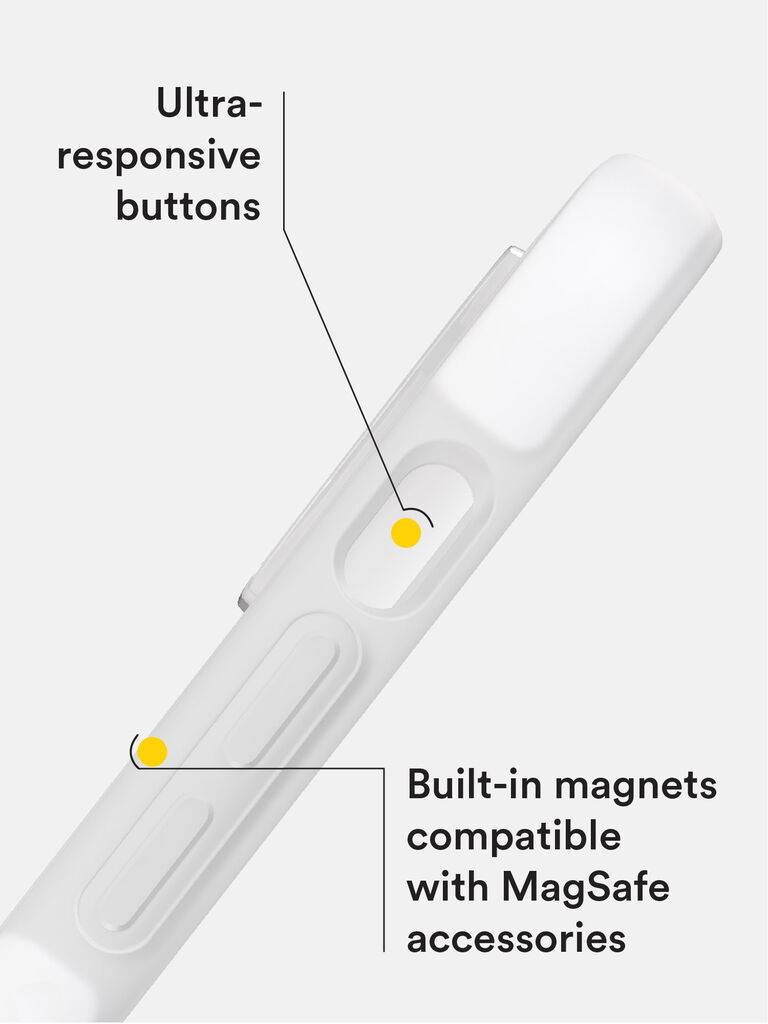 Ace Pro Clear and White Case with MagSafe for iPhone 14 Plus, , large